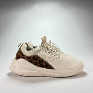 Clove Classic LX White Leopard Print Nurse Comfort Shoes CL020 Women's Size 6